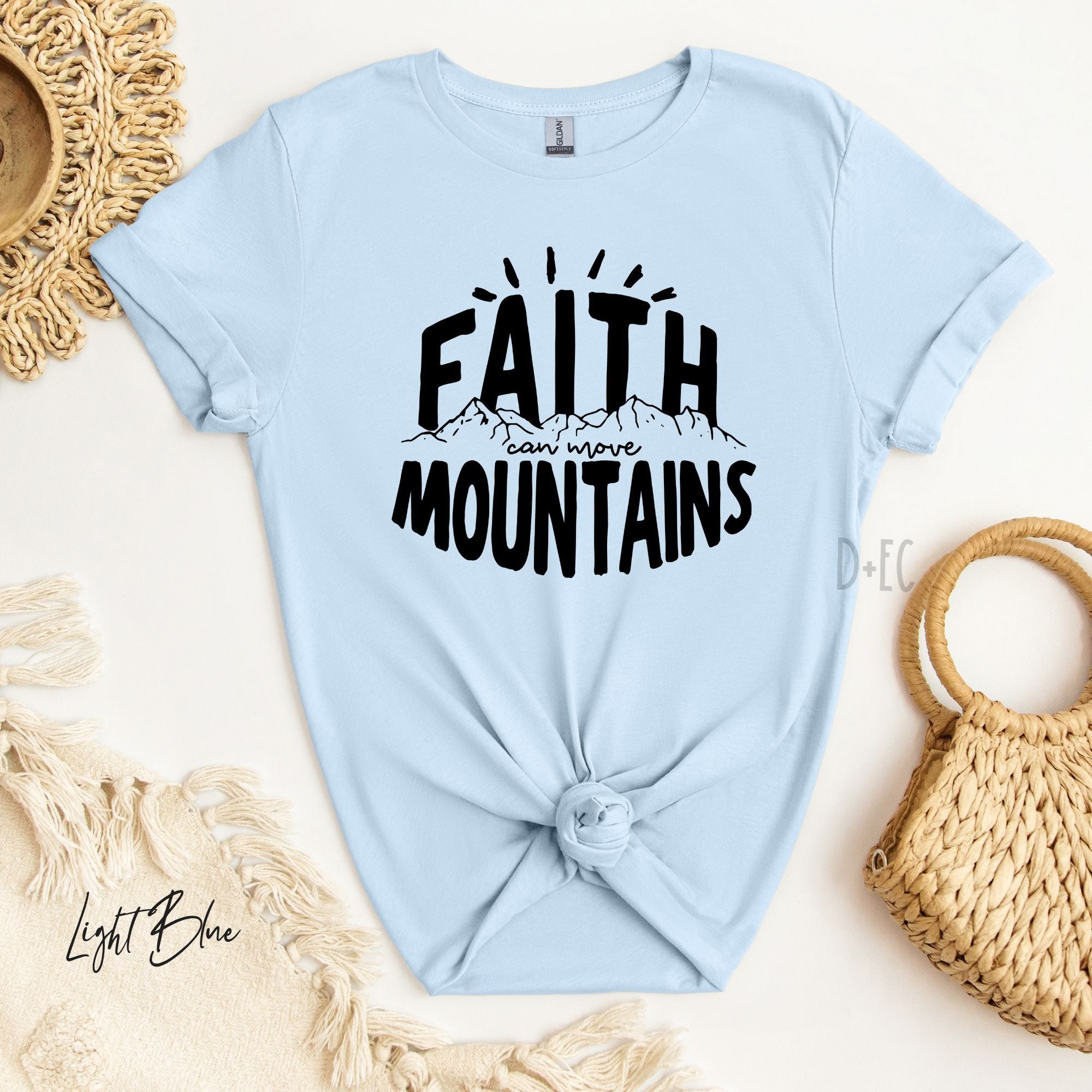 Faith can move mountains-Black Font